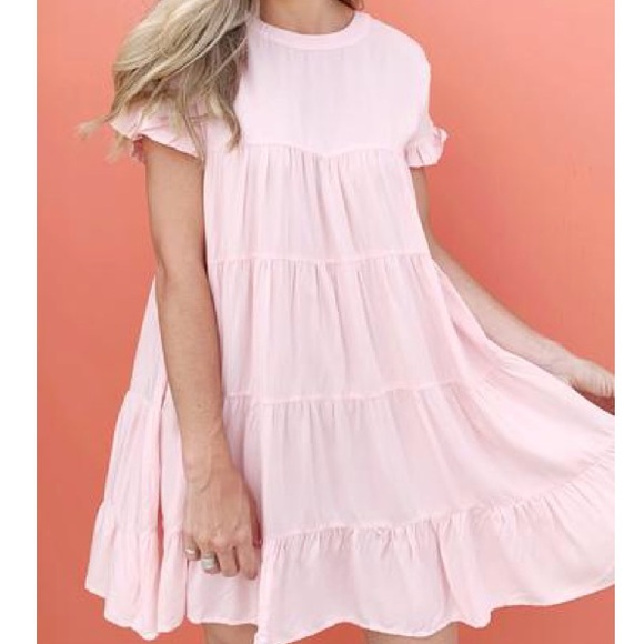 Ruthie Grace Dresses & Skirts - Ruthie Grace Tiered Blush Pink “Camilla” Dress
